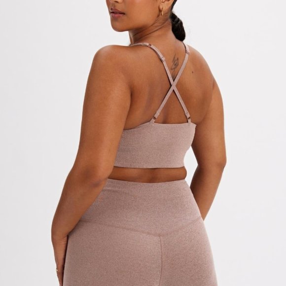 NWT Girlfriend Collective Cocoon Heather Juliet Strappy Bra - Picture 3 of 3